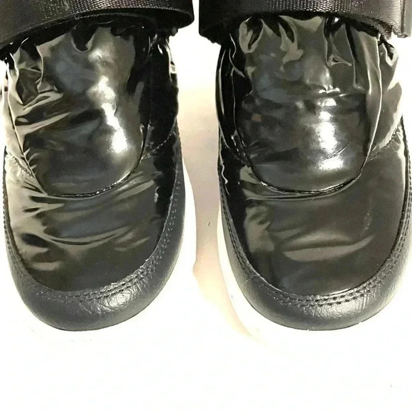 Sorel Black Size 6 Joan of Arctic Next Lite Strap Puffy Boots Hi-Top Black Shiny - Picture 10 of 11